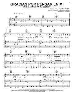 Gracias Por Pensar En Mi (Adapted from "A Via Lactea") von Ricky Martin (Download) 