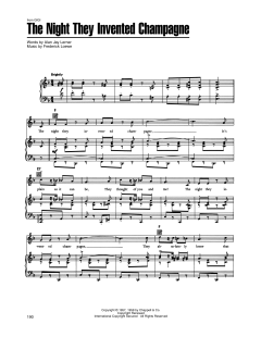 The Night They Invented Champagne von Alan Jay Lerner (Download) 