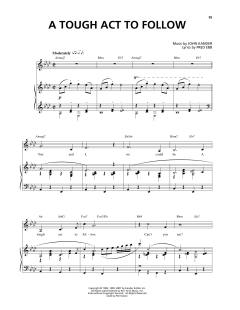 A Tough Act To Follow von Fred Ebb (Download) 