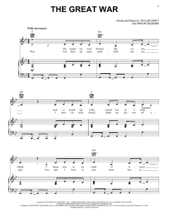 The Great War von Taylor Swift (Download) 