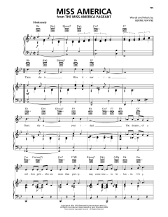 Miss America von Bernie Wayne (Download) 