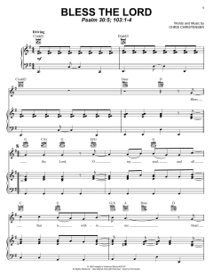 Bless The Lord von Chris Christensen (Download) 
