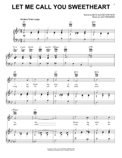 Let Me Call You Sweetheart von Beth Slater Whitson (Download) 