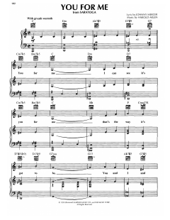 You For Me von Johnny Mercer (Download) 