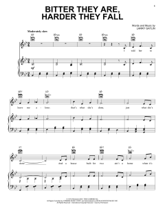 Bitter They Are, Harder They Fall von Elvis Presley (Download) 