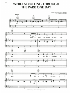 While Strolling Through The Park One Day von Ed Haley (Download) 