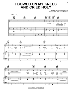 I Bowed On My Knees And Cried Holy von E.M. Dudley Cantwell (Download) 