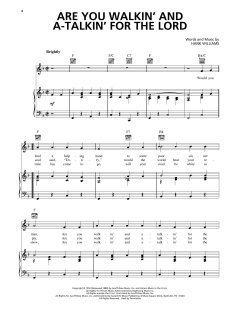 Are You Walkin' And A-Talkin' For The Lord (Download) 