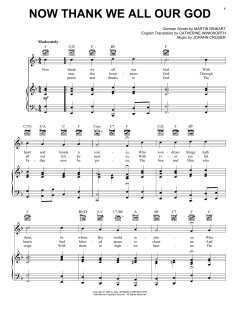 Now Thank We All Our God von Martin Rinkart (Download) 