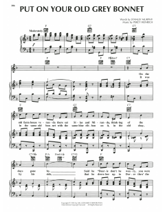 Put On Your Old Grey Bonnet von Percy Wenrich (Download) 