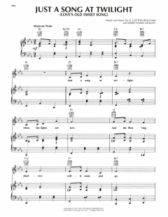 Just A Song At Twilight (Love's Old Sweet Song) von G. Clifton Bingham (Download) 