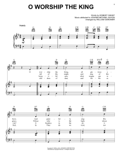 O Worship The King von Robert Grant (Download) 