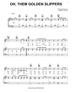Oh, Them Golden Slippers von James A. Bland (Download) 
