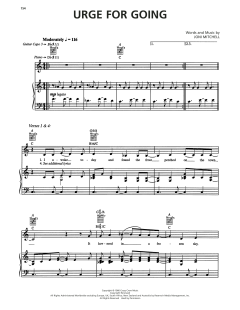 Urge For Going von Joni Mitchell (Download) 
