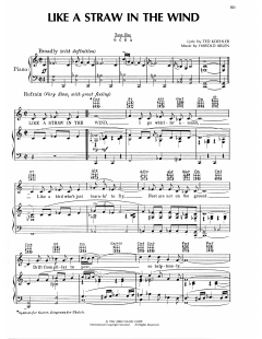 Like A Straw In The Wind von Ted Koehler (Download) 
