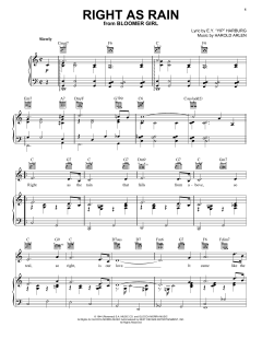 Right As Rain von Harold Arlen (Download) 