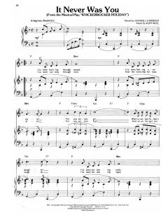 It Never Was You von Kurt Weill (Download) 