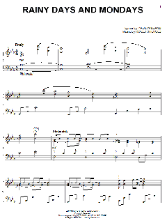 Rainy Days And Mondays von Paul Williams (Download) 
