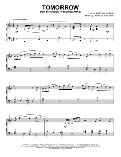 Tomorrow von Charles Strouse (Download) 