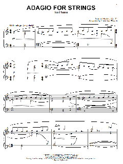 Adagio For Strings von Samuel Barber (Download) 