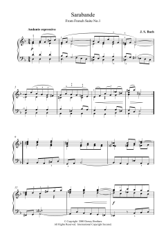 Sarabande From Cello Suite in E Flat von Johann Sebastian Bach (Download) 