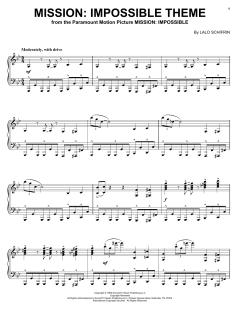 Mission: Impossible Theme von Lalo Schifrin (Download) 