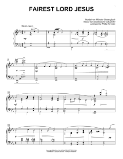 Fairest Lord Jesus [Jazz version] von Joseph August Seiss (Download) 