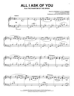 All I Ask Of You von Andrew Lloyd Webber (Download) 