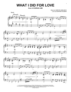 What I Did for Love von Marvin Hamlisch (Download) 