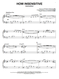 How Insensitive (Insensatez) [Jazz version] von Antonio Carlos Jobim (Download) 