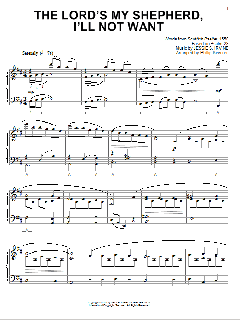 The Lord's My Shepherd, I'll Not Want [Classical version] von Jessie S. Irvine (Download) 