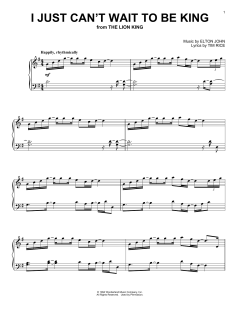 I Just Can't Wait To Be King von Elton John (Download) 