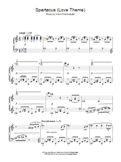 Spartacus - Love Theme von Alex North (Download) 