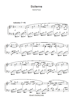 Sicilienne von Gabriel Fauré (Download) 