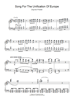 Song For The Unification Of Europe von Zbigniew Preisner (Download) 