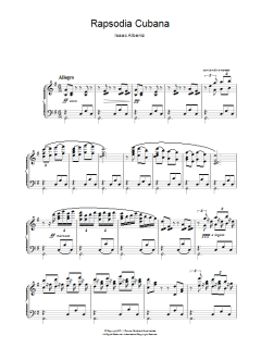 Rapsodia Cubana von Isaac Albéniz (Download) 