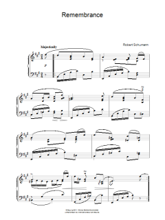 Remembrance von Robert Schumann (Download) 
