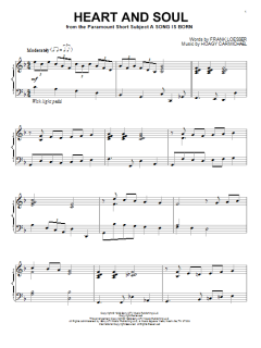 Heart And Soul von Hoagy Carmichael (Download) 