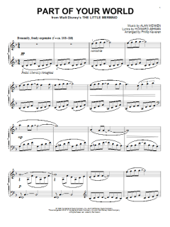Part Of Your World [Classical version] von Howard Ashman (Download) 