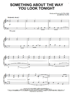 Something About The Way You Look Tonight von Elton John (Download) 