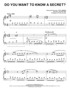 Do You Want To Know A Secret? [Classical version] von The Beatles (Download) 