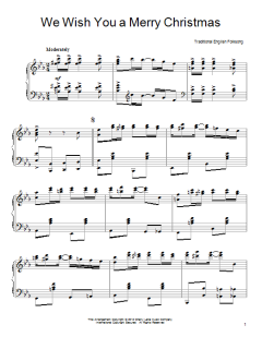 We Wish You A Merry Christmas [Ragtime version] von Traditional English Folksong (Download) 