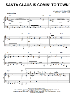 Santa Claus Is Comin' To Town [Jazz version] von Haven Gillespie (Download) 