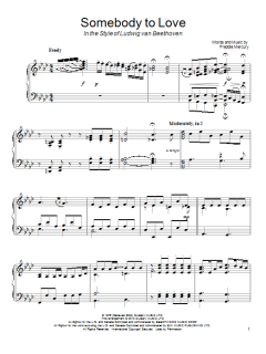 Somebody To Love (in the style of Ludwig van Beethoven) von Queen (Download) 
