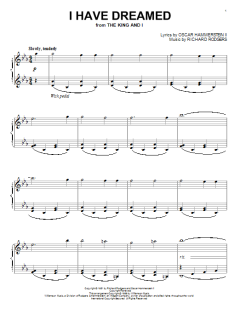 I Have Dreamed von Richard Rodgers (Download) 