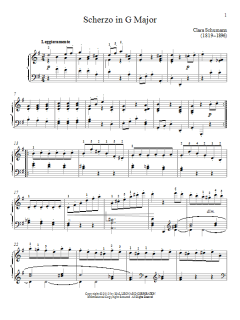 Scherzo In G Major von Clara Schumann (Download) 