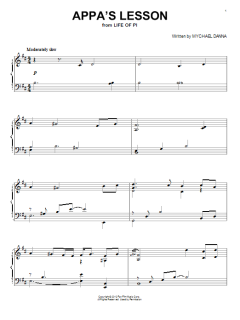 Appa's Lesson von Mychael Danna (Download) 