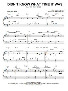 I Didn't Know What Time It Was von Lorenz Hart (Download) 