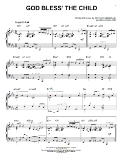 God Bless' The Child [Jazz version] von Billie Holiday (Download) 