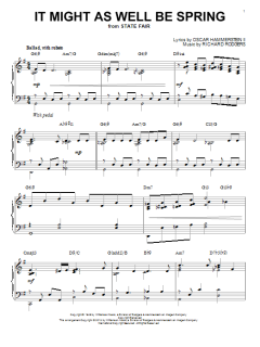 It Might As Well Be Spring [Jazz version] von Richard Rodgers (Download) 